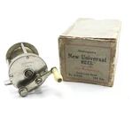 Vintage Shakespeare Universal Fishing Reel. W/ Box. 100-YARD.. Fixed Price $200.00.