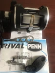 Penn Rival Baitcast, Trolling Fishing Reel RVL20LW With Line 25 LB/290 Yds. Fixed Price $109.99.