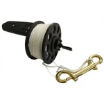 Scuba Diving Dive Compact Finger Spool Reel W/ Plastic Handle 150FT- White Line. Fixed Price $20.99.
