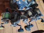 9 Okuma Convector, Magda, Daiwa Accudepth, Shakespeare And Penn Trolling Reels.. Fixed Price $400.00.
