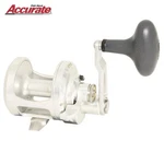 Accurate Single Speed Baitcasting Righthanded Reel Boss Fury FX-400X Silver. Fixed Price $505.45.