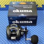 Okuma Komodo Ss Low Profile Baitcast Reel With Short Power Handle KDS-364P. Fixed Price $269.99.