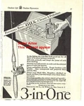 Two 1929 Outdoor Life 3-IN-ONE Fishing Reel + Small Nyoil Print Ads. Fixed Price $9.95.