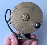 Superb Antique W Haynes & Malloch Side-casting Salmon Fishing Reel. Fixed Price $228.58.
