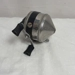 Vintage Zebco Push-button Spincast Fishing Reel, Silver/black, Usa Marked Works!. Fixed Price $23.00.