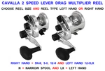 Clearance Okuma Cavalla 2 Speed Lever Drag Multiplier Reel Boat Sea Fishing. Fixed Price $423.19.