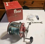 Penn Reels Level Wind Stainless Steel Vintage W/ Box Made Usa. Fixed Price $67.50.
