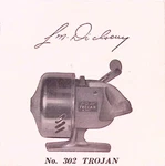 Lm Dickson No. 302 Trojan Spin Casting Reel Advertising Brochure Paper. Fixed Price $12.00.