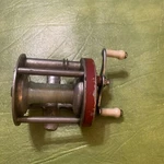 Vintage Early Fishing Reel Trophy Deluxe 66 By Ranger Boat Red Works. Fixed Price $38.00.