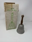 Vtg 1976 Gorham Freedom Bell Wood Handle Pewter Bicentennial Ring Box. Fixed Price $24.95.