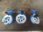 Shakespeare Glacier Drop Ice Fishing Reel Blue White. Fixed Price $25.00.