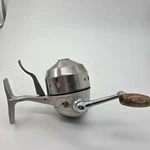 Pflueger 1810 Spincast Reel Silver Metal Anti-reverse Bait-clicker 3.8:1 75YDS. Fixed Price $17.00.