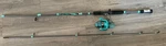 Tsunami RNR4000 Spinning Fishing Reel 5.2:1 RATIO/2 Piece Rod. Fixed Price $40.00.
