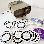 Vintage Gaf View-master 30 Standard Projector With 38 Reels Usa Scenic America. Fixed Price $40.34.