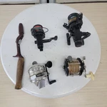 Vintage Fishing Rod & Reel Lot Zebco Pro Staff, Sportfisher 1100, Shakespeare. Fixed Price $69.99.