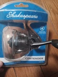 Brand New Shakespeare Contender Spinning Fishing Reel, Specifically The CONT220. Fixed Price $15.00.
