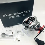 "near Mint" Shimano 21 Scorpion Md 300XGLH Right Bait Casting Reel W/box S0435. Fixed Price $179.99.