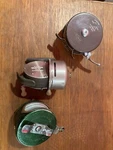 Three (3) Vintage Shakespeare Fishing Reels No. 1776 / 1824 1837 Usa. Fixed Price $100.00.