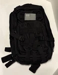 Evatac Assault Bag Survival Tactical Backpack Black American Flag Bug Out New. Fixed Price $24.99.