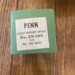 Vintage Penn Spare Light Spool #29M-140 For Model Fishing Reel New Wht Label. Fixed Price $18.39.