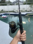 Daiwa BG4000 Saltwater Spinning Reel With Penn Battalion Ll 7 0" Fast Action. Fixed Price $120.00.