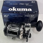 Okuma XP-452LA Classic Pro Levelwind Reel 3.8:1 18LB Drag Right Hand Black. Fixed Price $69.99.