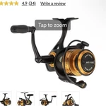 Penn Spinfisher Vii 5000 Spinning Reel 5.6:1 25LB Drag 5+1 Black/gold. Fixed Price $210.00.