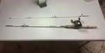 Zebco Usa 2 Pc Fiber Glass 4470-6 Med Action-w/daiwa Magforce US10G Reel Japan. Fixed Price $64.95.