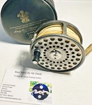 Vintage Hardy The Zenith Salmon Fly Reel With Floating Line & Case. Fixed Price $238.24.