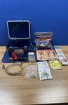 Misc Fishing Tackle Lot With Box. Fixed Price $18.00.