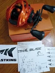 Lethal Blaze Baitcasting Fishing Reel, 7.3:1 High-speed Gear Ratio, Low-profile. Fixed Price $48.00.