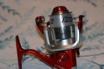 New Shakespeare B2SP35 Red And Silver Spinning Fishing Reel Wt Stern Line. Fixed Price $11.99.