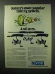 1983 Ryobi Mx 208, SX2N, Ex 200 Fishing Reels Ad. Fixed Price $17.99.