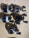 Lew Abu Garcia/ Bass Pro Rh Bait Cast Reel Lot. Fixed Price $500.00.