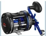 Piscifun Chaos Xs Round Baitcasting Reel Power Handle Black Blue 5.3:1 Left. Fixed Price $48.99.
