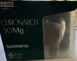 Shimano Chronarch 50MG Baitcast Reel, Bearings, Star Drag, Silver/black. Fixed Price $200.00.