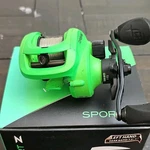 13 Fishing Inception Sport Baitcast Reel 7.3:1 Left Green Black Mpn ISZ7.3-LH. Fixed Price $50.00.