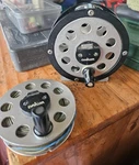 Vintage 731A Daiwa Single Action Fly Reel With Loaded Extra Spool Made Japan. Fixed Price $35.00.