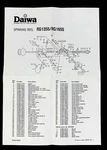 Daiwa Spinning Reel Rg 1355/ 1655 Fishing Parts List. Fixed Price $7.89.