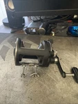 Penn Conventional Lever Drag Reel Graphite Senator W Clamp. Fixed Price $75.00.