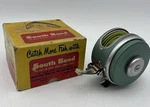Vintage Oren-o-matic 1150 South Bend Balanced Reel With Original Box!. Fixed Price $27.99.