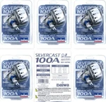 (5) Daiwa Silvercast 100A Easy Casting Spincast Reels 4.3:1 Brand New Case. Fixed Price $100.00.