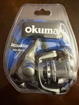 1- Okuma Acuador 3000A Spinning Reel, 5.0:1, + 28", 8.4 Oz., 15 Lb.. Fixed Price $24.99.