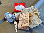 Vintage Shakespeare Service 1946 Fishing Reel Box Wrench Paperwork Bag Minty 15. Fixed Price $42.99.