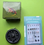 Martin Caddis Creek Reel CC65 (ZS124) & Flies (postfly) - LOT#375. Fixed Price $44.99.