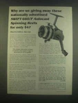 1985 Abernathy & Closther SWIFT-600/F Autocast Reel Ad. Fixed Price $17.99.